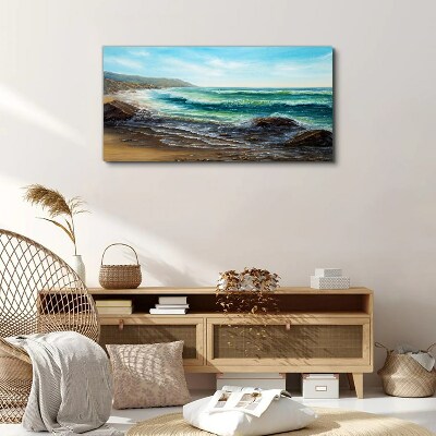 Tablou canvas valuri de coastă