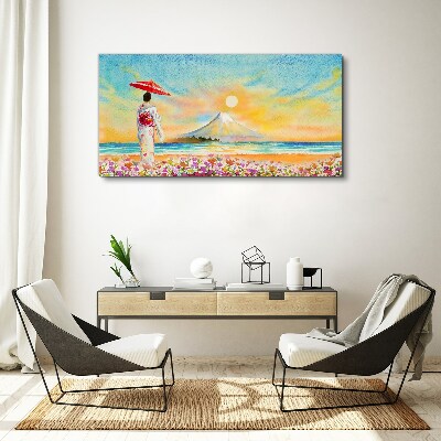 Tablou canvas O dimineață liniștită la malul mării