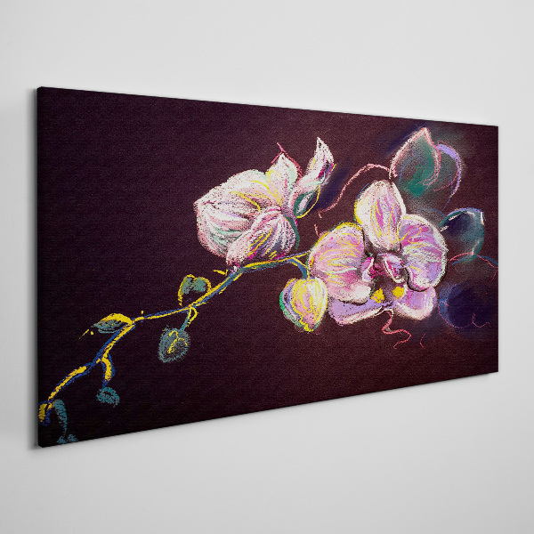 Tablou canvas Compoziție florală pe un fundal întunecat