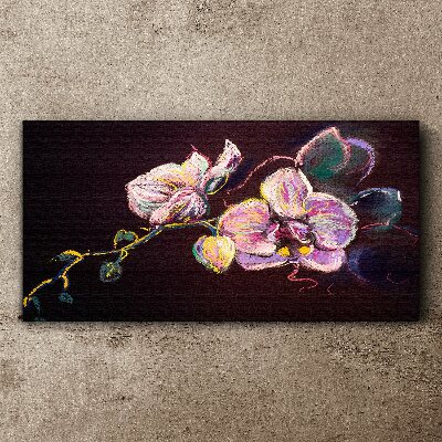 Tablou canvas Compoziție florală pe un fundal întunecat