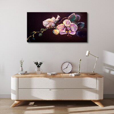 Tablou canvas Compoziție florală pe un fundal întunecat