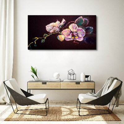Tablou canvas Compoziție florală pe un fundal întunecat