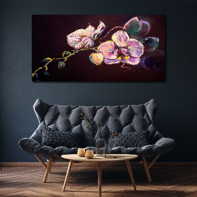 Tablou canvas Compoziție florală pe un fundal întunecat