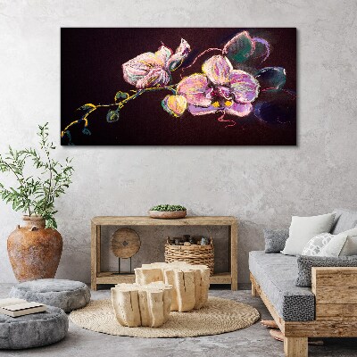 Tablou canvas Compoziție florală pe un fundal întunecat