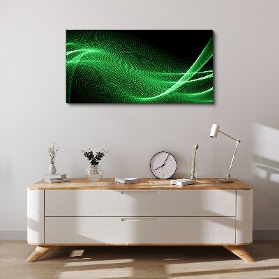 Tablou canvas Valuri de energie verde