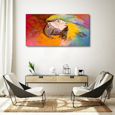 Tablou canvas Papagal tropical în culori vesele