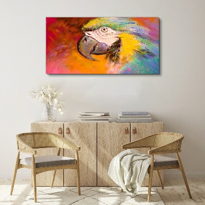 Tablou canvas Papagal tropical în culori vesele