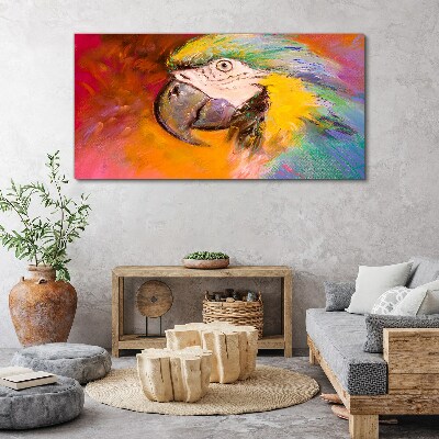 Tablou canvas Papagal tropical în culori vesele