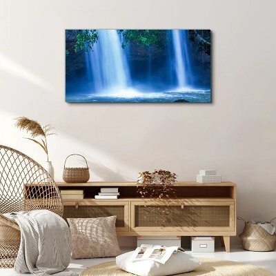 Tablou canvas Cascada în albastru