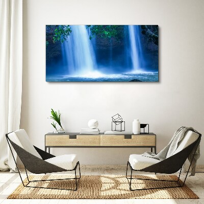 Tablou canvas Cascada în albastru