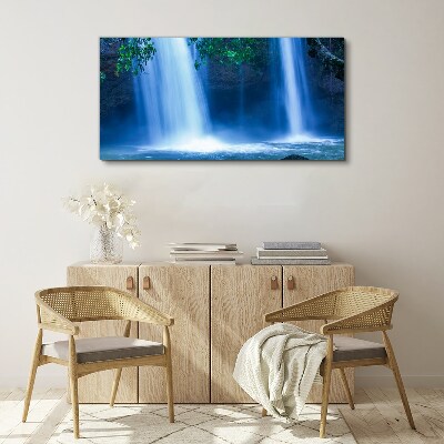 Tablou canvas Cascada în albastru