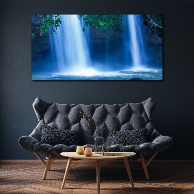 Tablou canvas Cascada în albastru