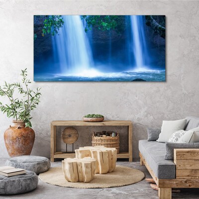Tablou canvas Cascada în albastru