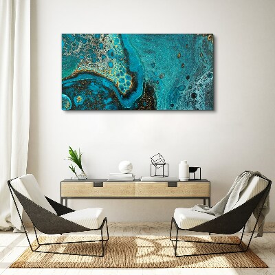 Tablou canvas Valurile oceanului în tonuri de albastru