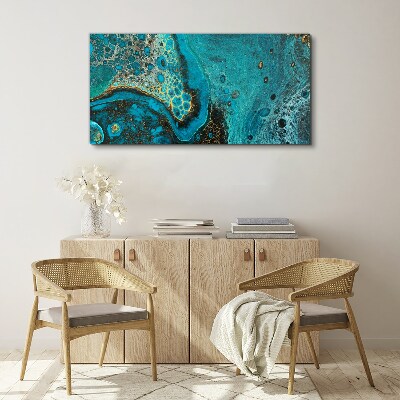 Tablou canvas Valurile oceanului în tonuri de albastru