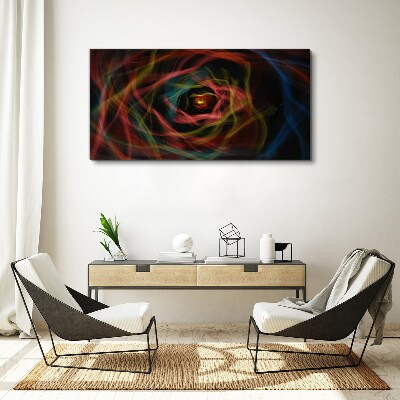Tablou canvas Un vârtej de lumini colorate