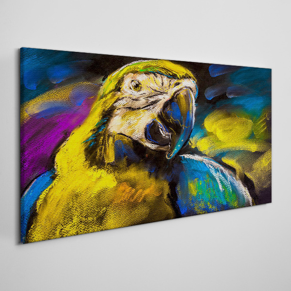 Tablou canvas Portretul colorat al unui papagal