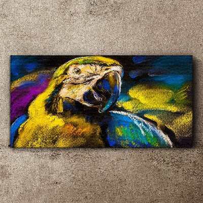Tablou canvas Portretul colorat al unui papagal