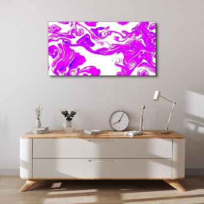 Tablou canvas Vârtejul violet pe fundal alb