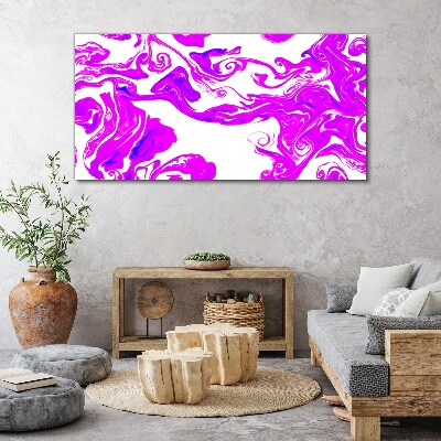 Tablou canvas Vârtejul violet pe fundal alb