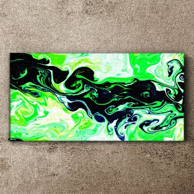 Tablou canvas Vârtejuri verzi de abstractizare