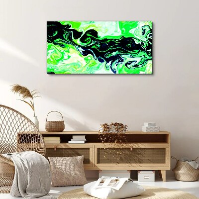 Tablou canvas Vârtejuri verzi de abstractizare