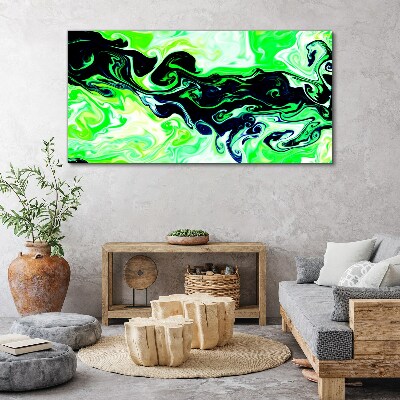 Tablou canvas Vârtejuri verzi de abstractizare