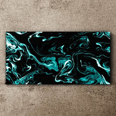 Tablou canvas Vârtejele abstracte verzi și negre