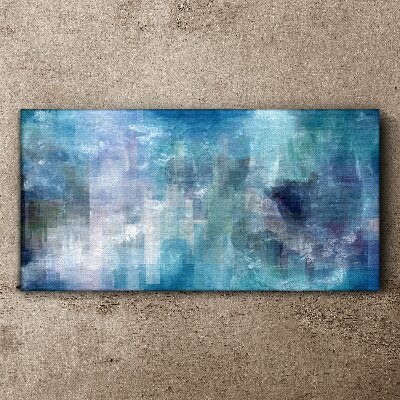 Tablou canvas Joc abstract de culori în tonuri de albastru