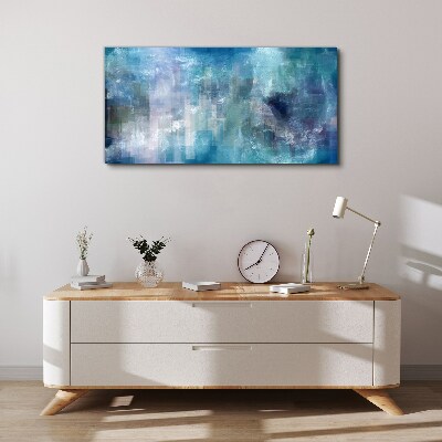 Tablou canvas Joc abstract de culori în tonuri de albastru