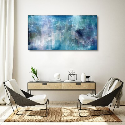 Tablou canvas Joc abstract de culori în tonuri de albastru