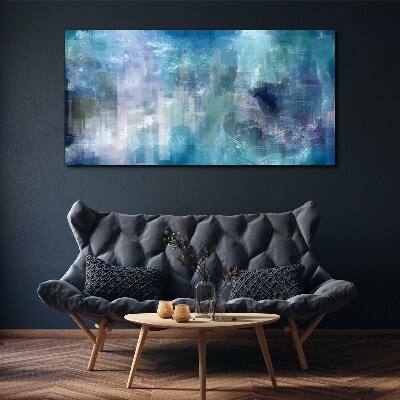 Tablou canvas Joc abstract de culori în tonuri de albastru