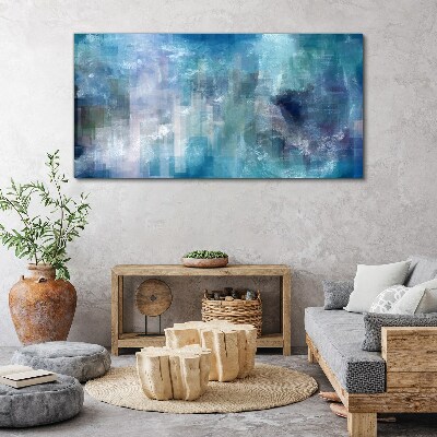 Tablou canvas Joc abstract de culori în tonuri de albastru
