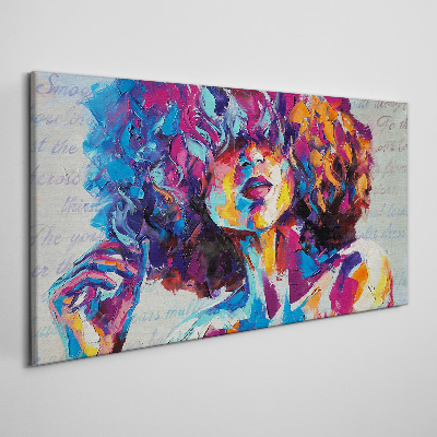 Tablou canvas Expresie portret colorată
