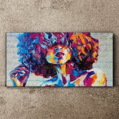 Tablou canvas Expresie portret colorată