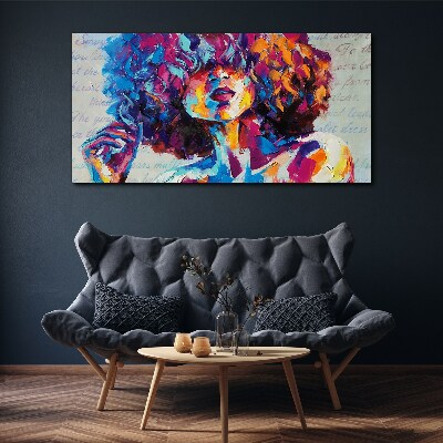 Tablou canvas Expresie portret colorată