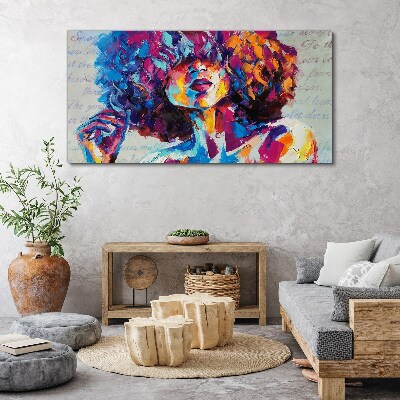 Tablou canvas Expresie portret colorată