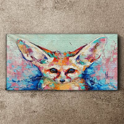 Tablou canvas Portret color al unei vulpi fennec