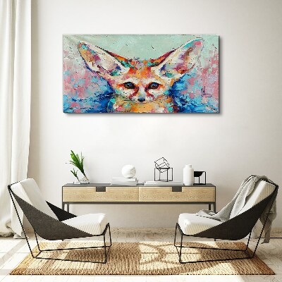 Tablou canvas Portret color al unei vulpi fennec