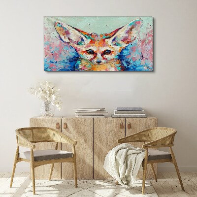 Tablou canvas Portret color al unei vulpi fennec