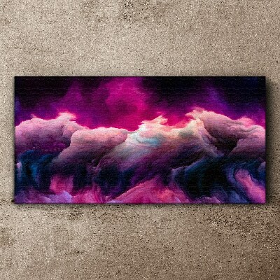 Tablou canvas Valuri de culori în violet