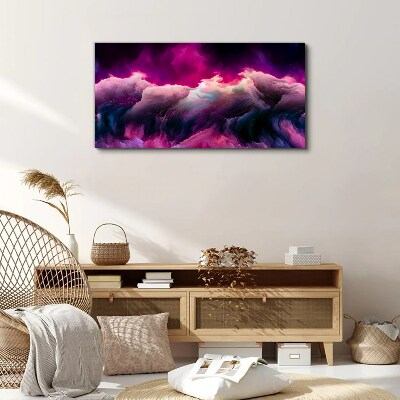 Tablou canvas Valuri de culori în violet
