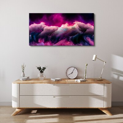 Tablou canvas Valuri de culori în violet