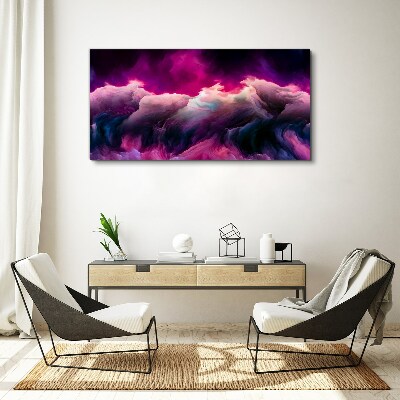 Tablou canvas Valuri de culori în violet