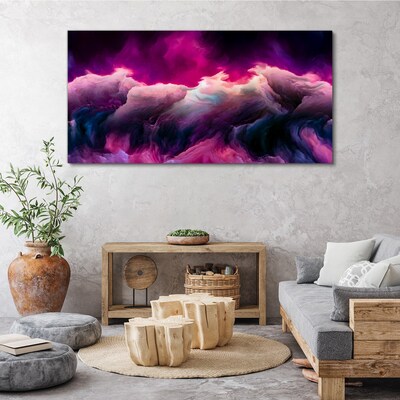 Tablou canvas Valuri de culori în violet