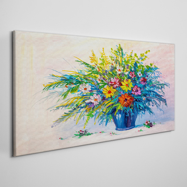 Tablou canvas Buchet de flori de primăvară într-o vază