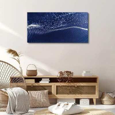 Tablou canvas Unde de lumină albastră