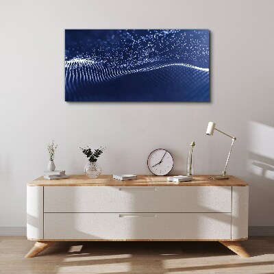 Tablou canvas Unde de lumină albastră