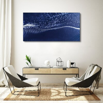Tablou canvas Unde de lumină albastră