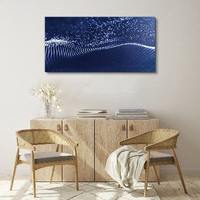 Tablou canvas Unde de lumină albastră